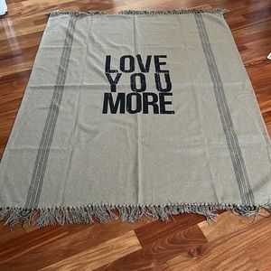 Blanket/Throw “Love You More” 70L x 50W